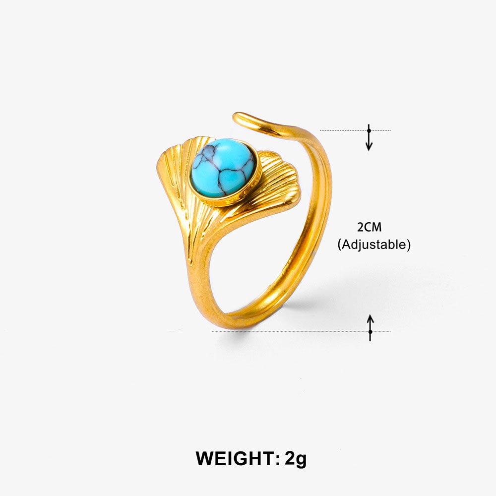 Ginkgo Muse Leaf Ring - Image 5