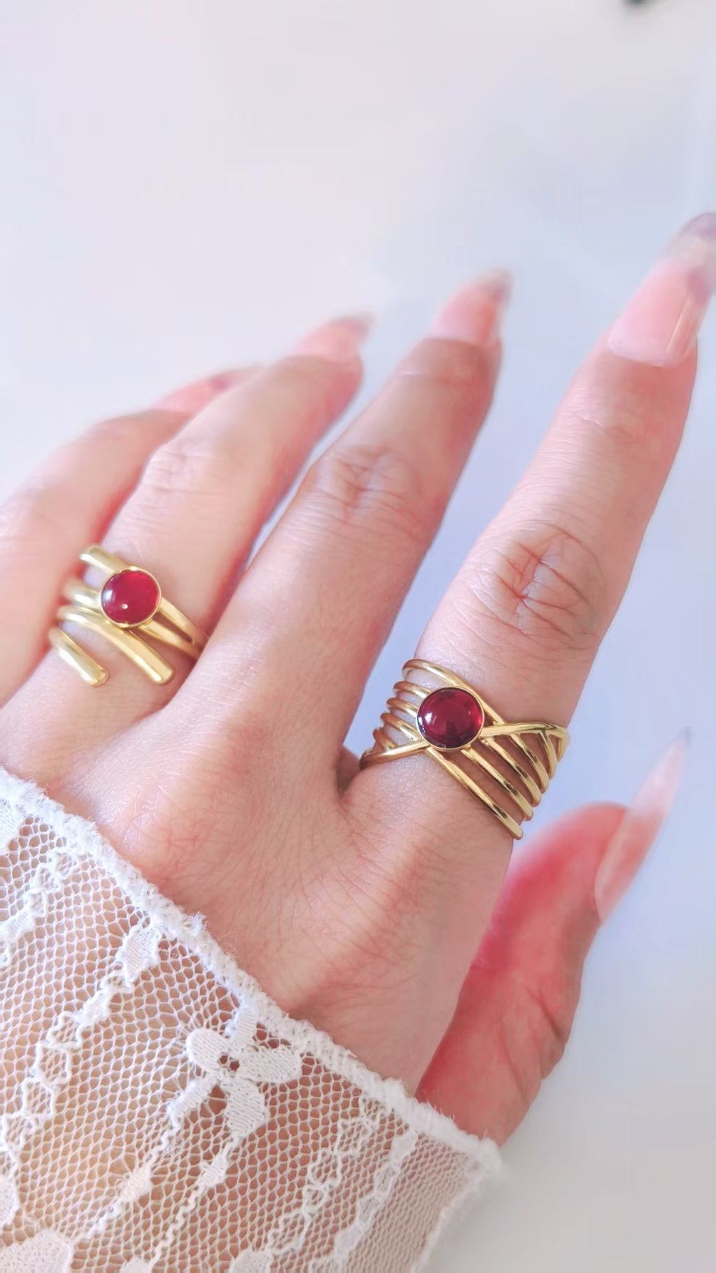 Golden Cage Wide Wrap Ring - Image 2