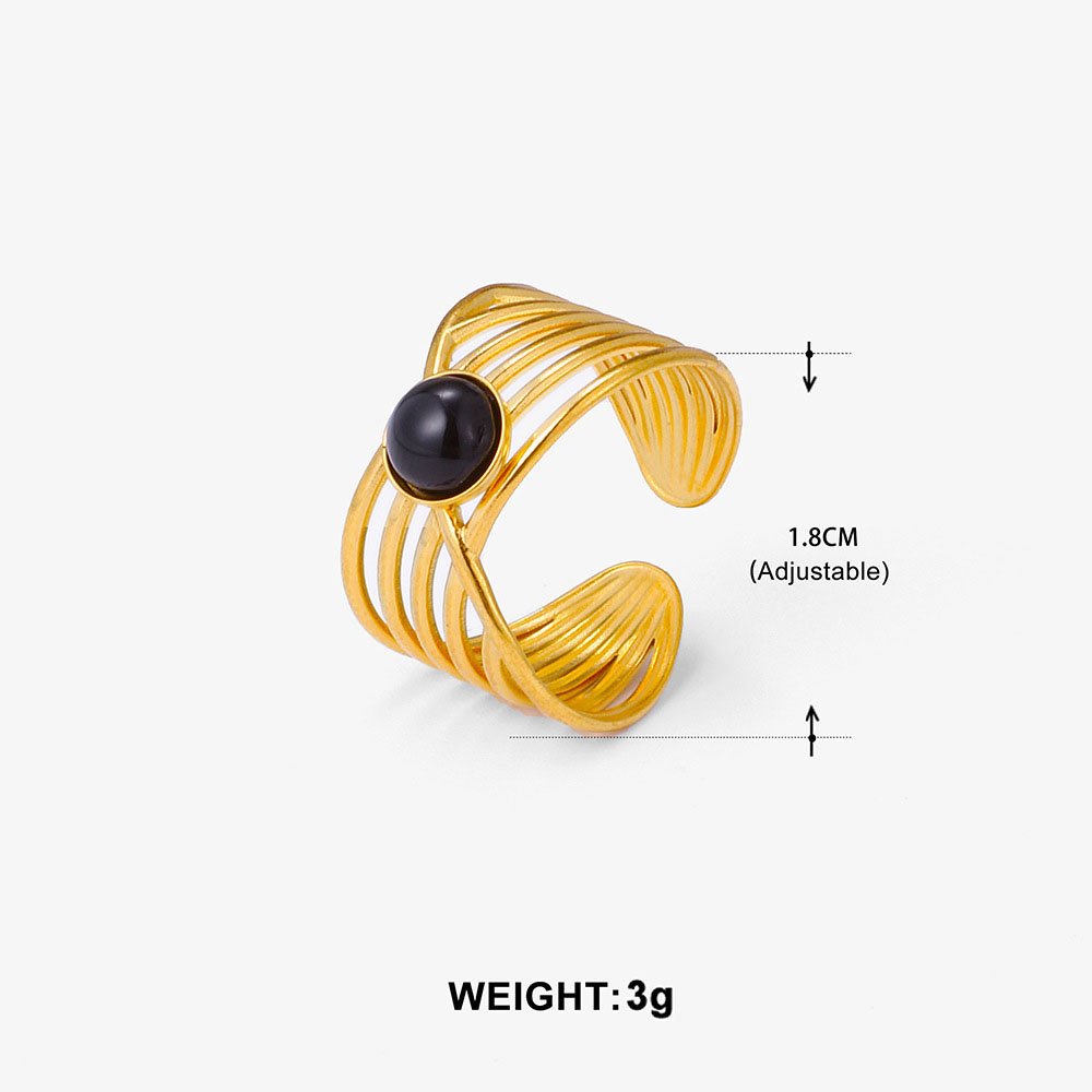 Golden Cage Wide Wrap Ring - Image 6