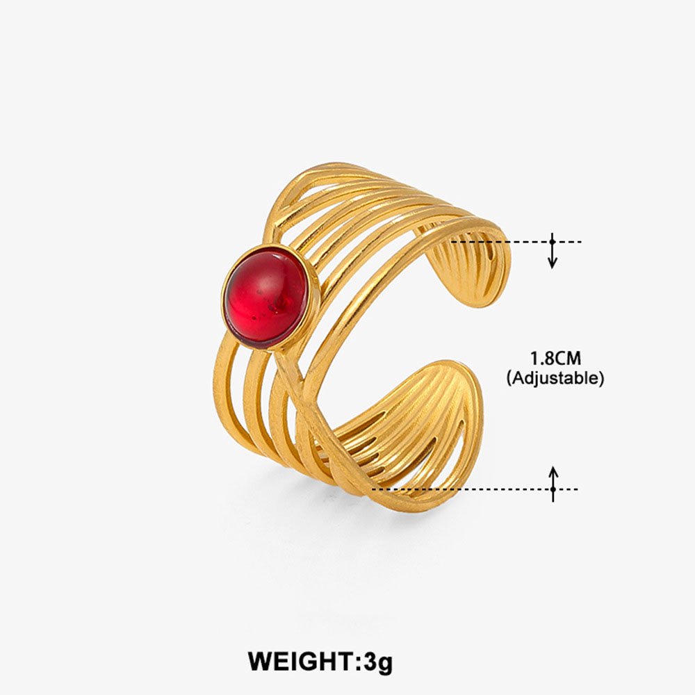 Golden Cage Wide Wrap Ring - Image 5