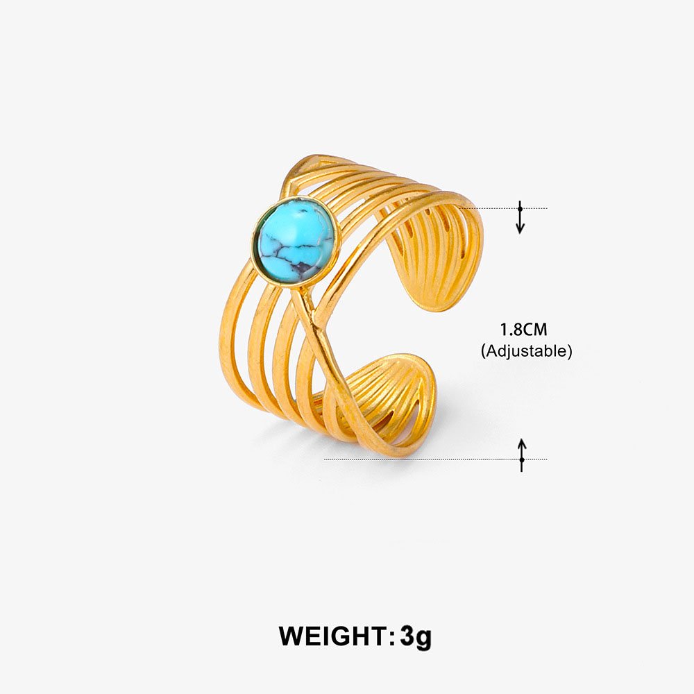Golden Cage Wide Wrap Ring - Image 4