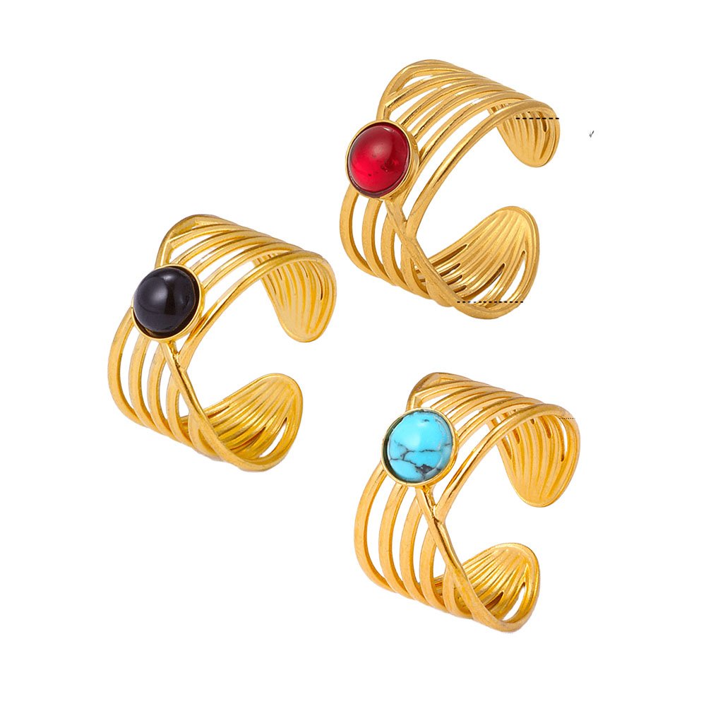 Golden Cage Wide Wrap Ring