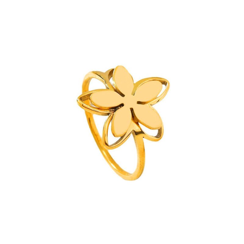 Golden Plumeria Ring