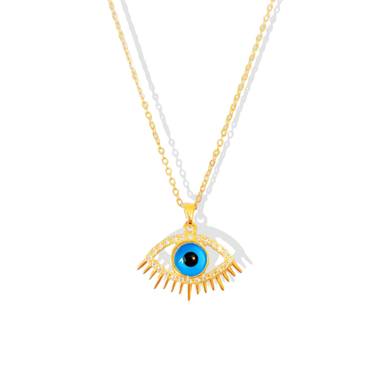Lash Line Evil Eye Necklace