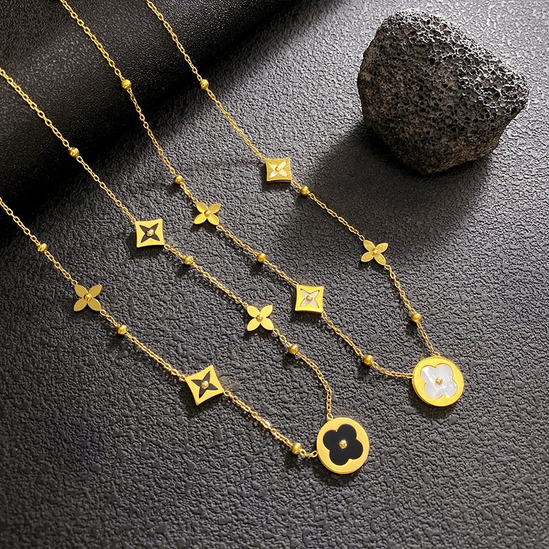 Monogram Trail Clover Necklace - Image 6
