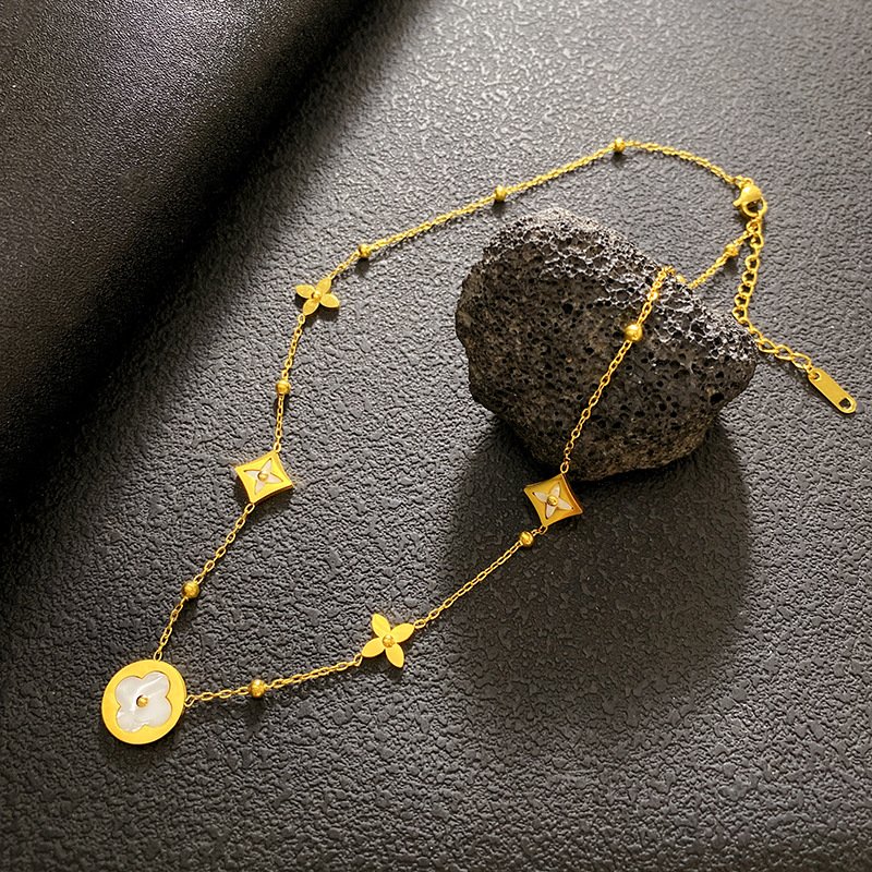 Monogram Trail Clover Necklace - Image 8