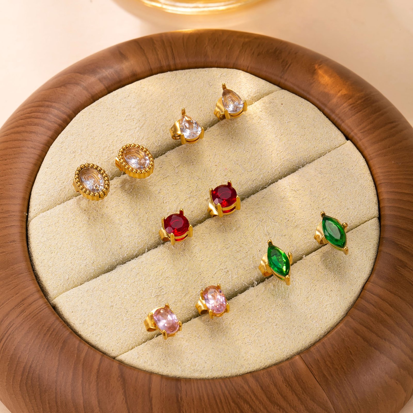 Multi-Shape Gemstone Stud Set - Image 6