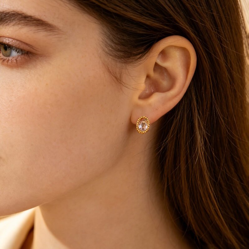 Multi-Shape Gemstone Stud Set
