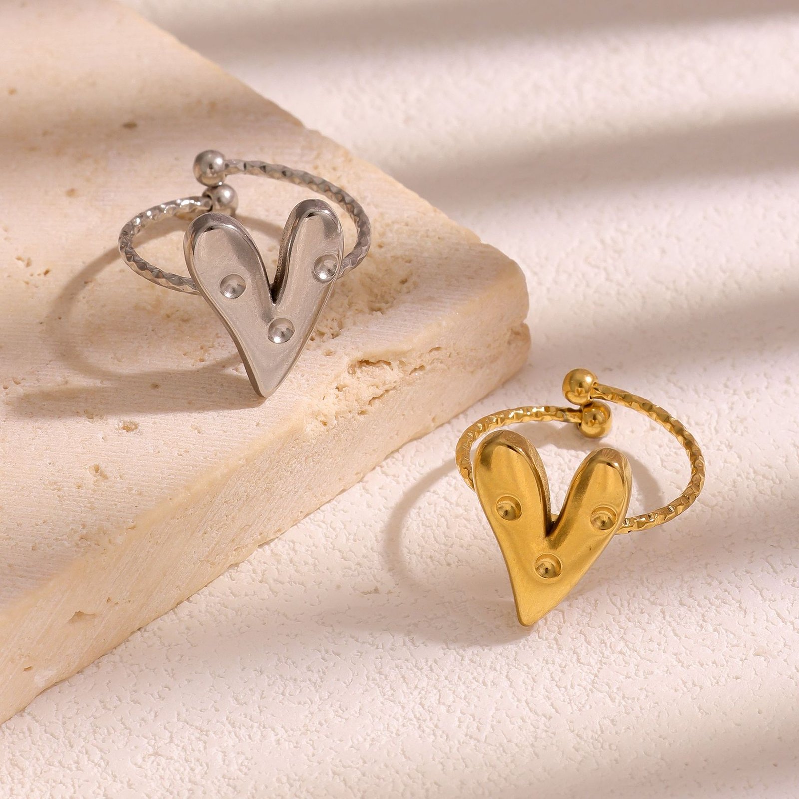 Wild Heart Adjustable Open Ring - Image 5