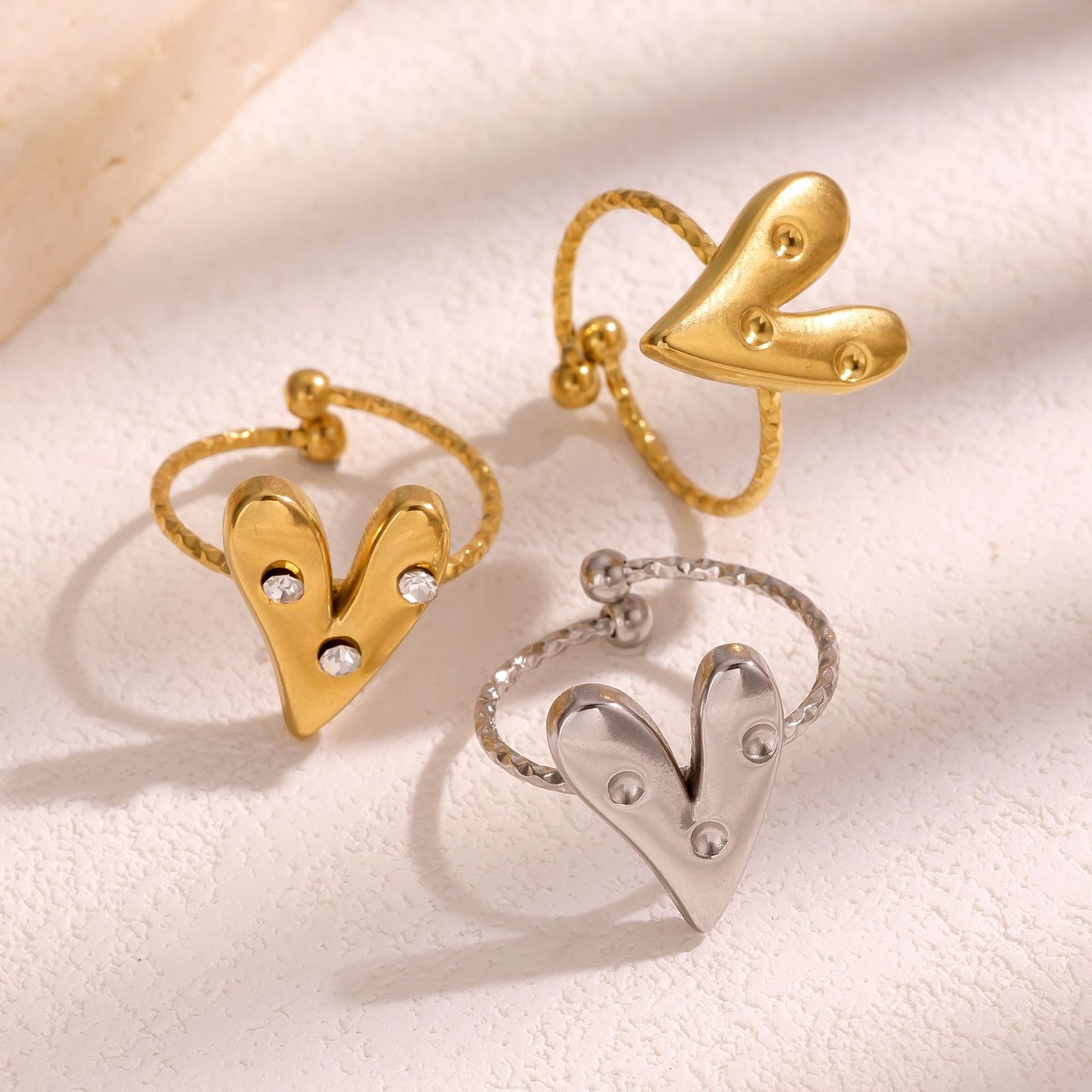 Wild Heart Adjustable Open Ring - Image 4