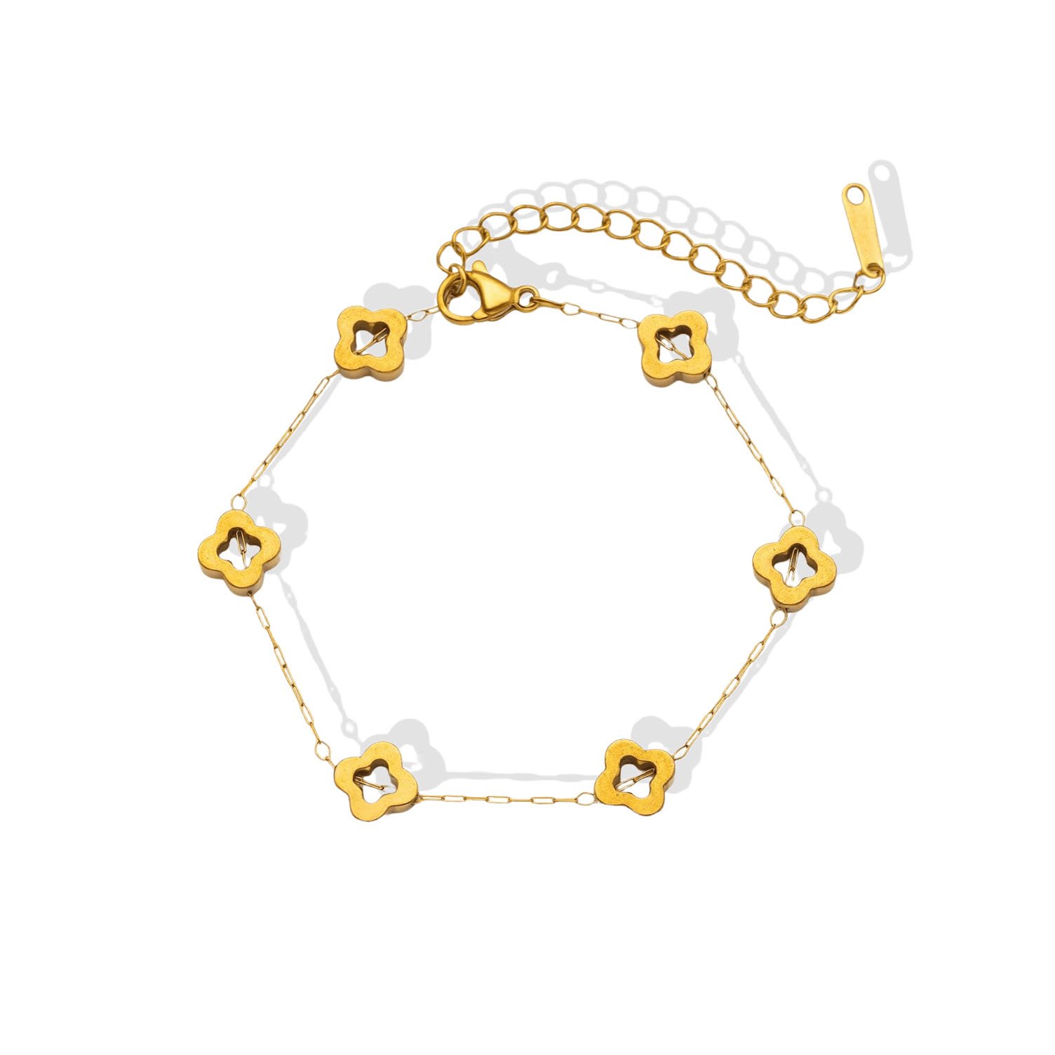Open Clover Station Bracelet