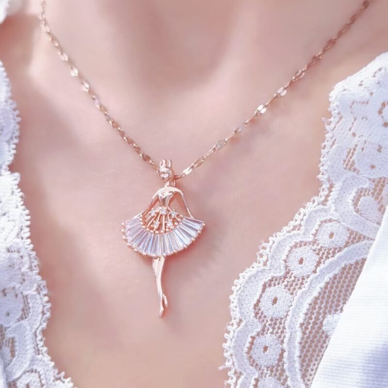 Prima Ballerina Dancer Necklace