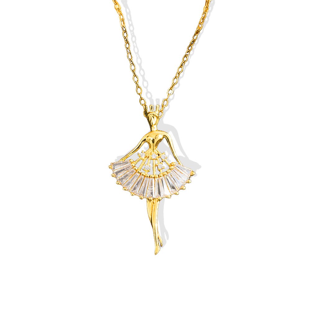 Prima Ballerina Dancer Necklace