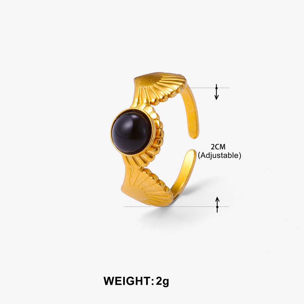 Ribbed Shell Ring - Image 6
