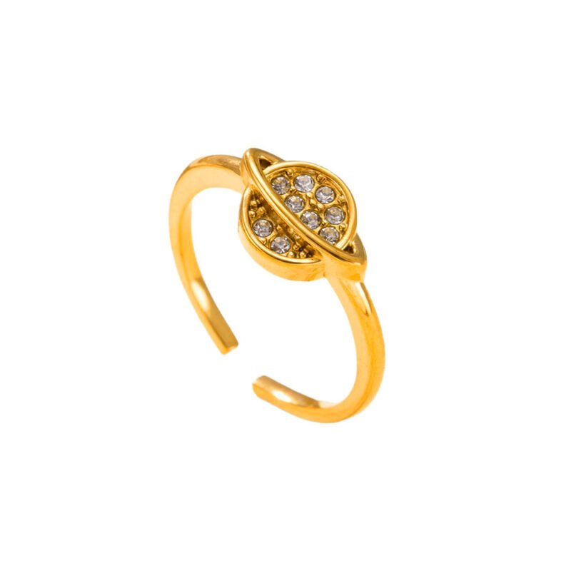 Saturn Orbit Pavé Ring