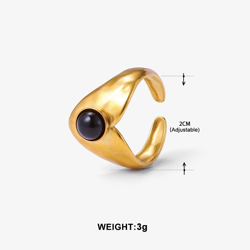 Sculptural Chevron Ring - Image 5