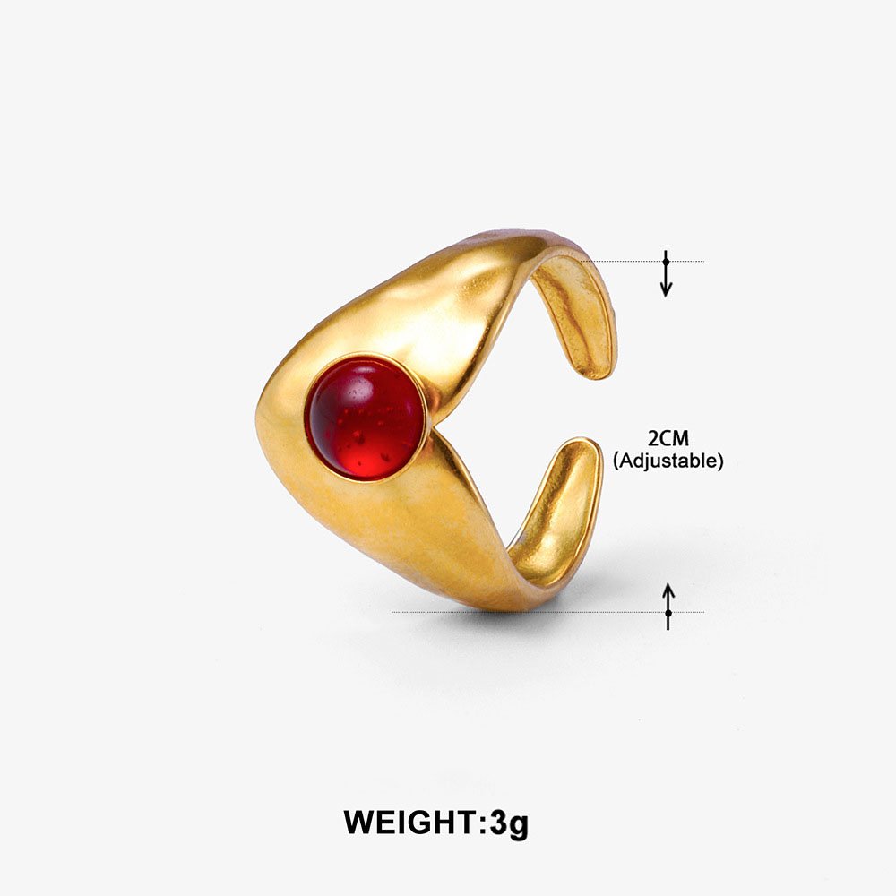 Sculptural Chevron Ring - Image 4