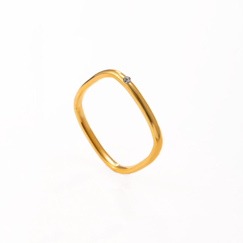 Soft Edge Squared Band Ring