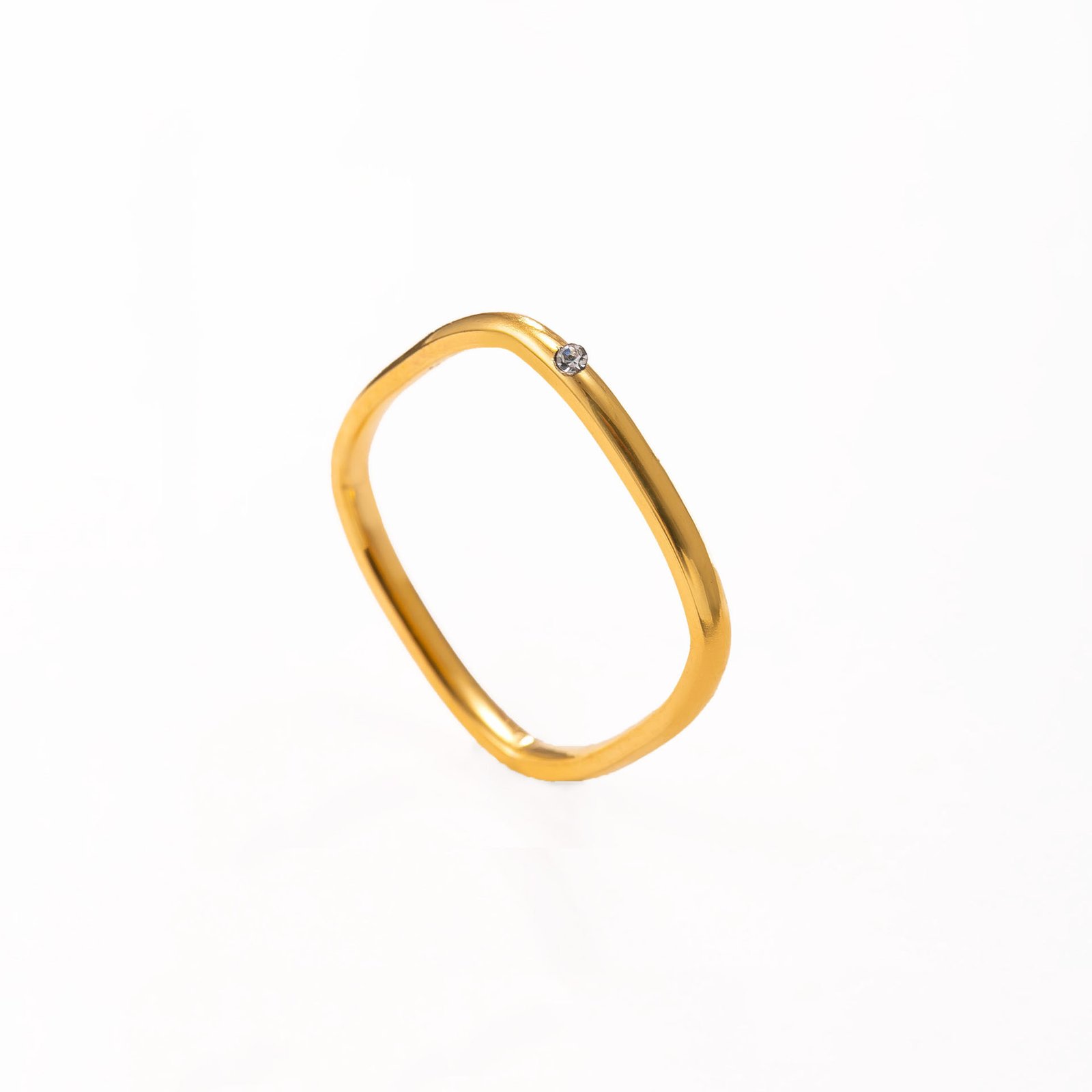 Soft Edge Squared Band Ring