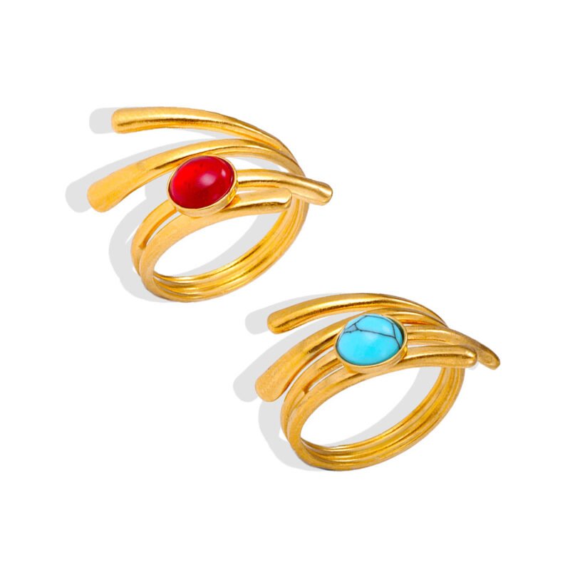 Solar Flare Swirl Ring