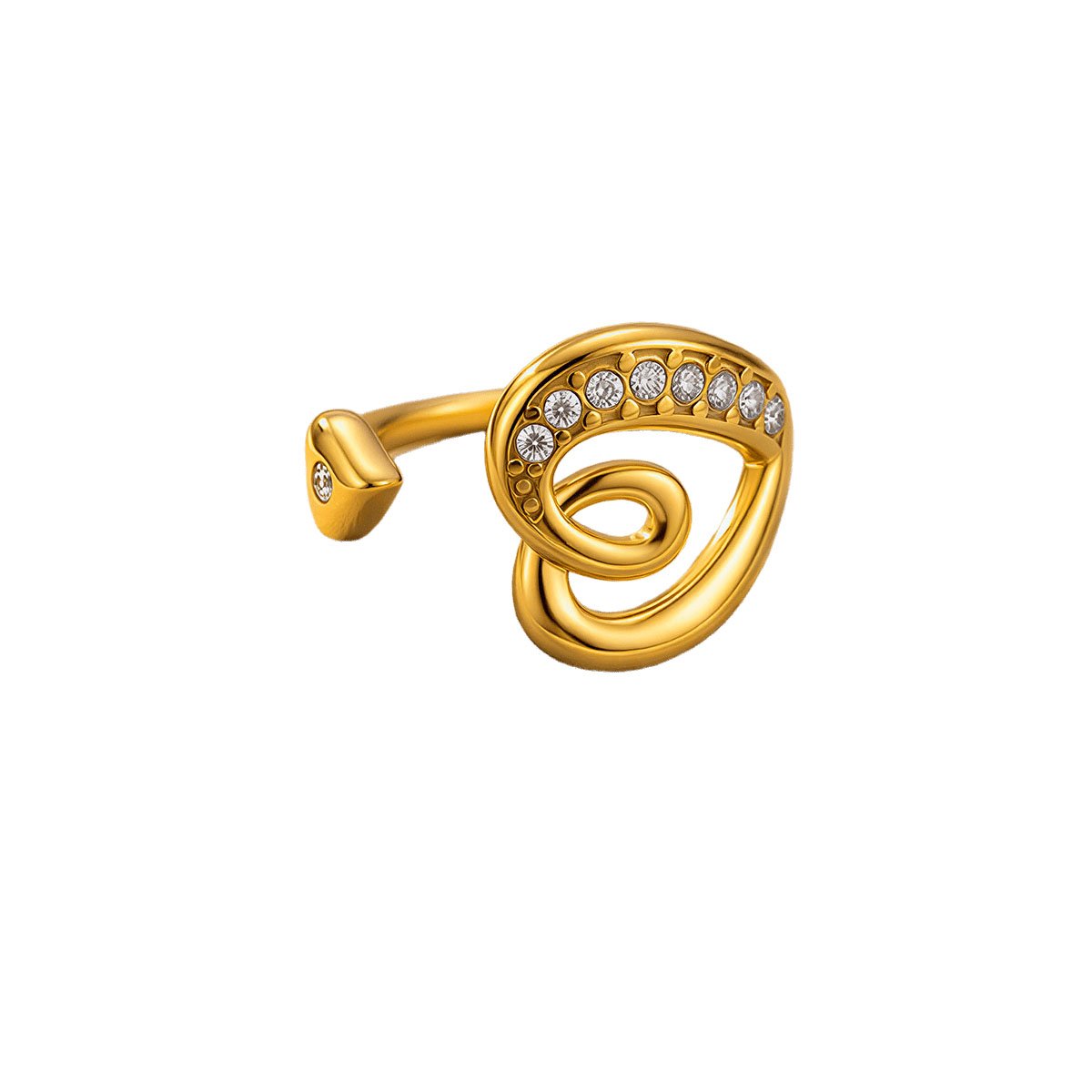 Spiral Heart Swirl Ring