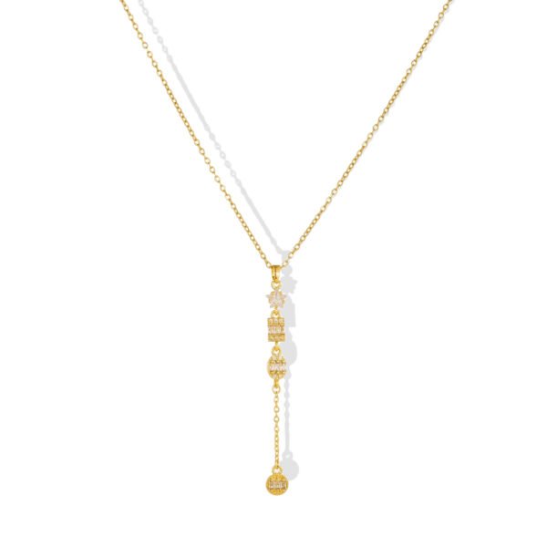 Stardust Trail Y-Drop Necklace