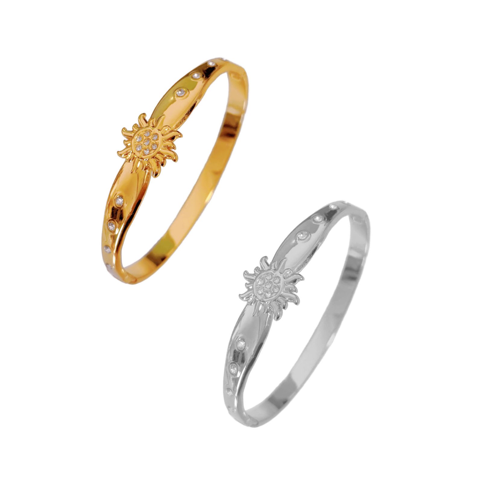 Sunburst Charm Bangle