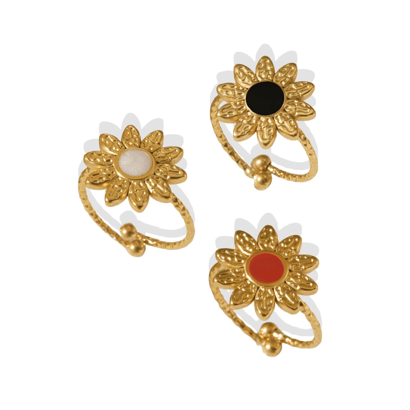 Sunflower Bloom Petal Ring