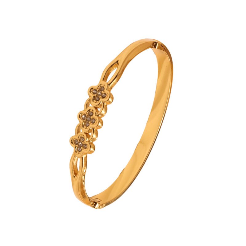 Triple Clover Bangle