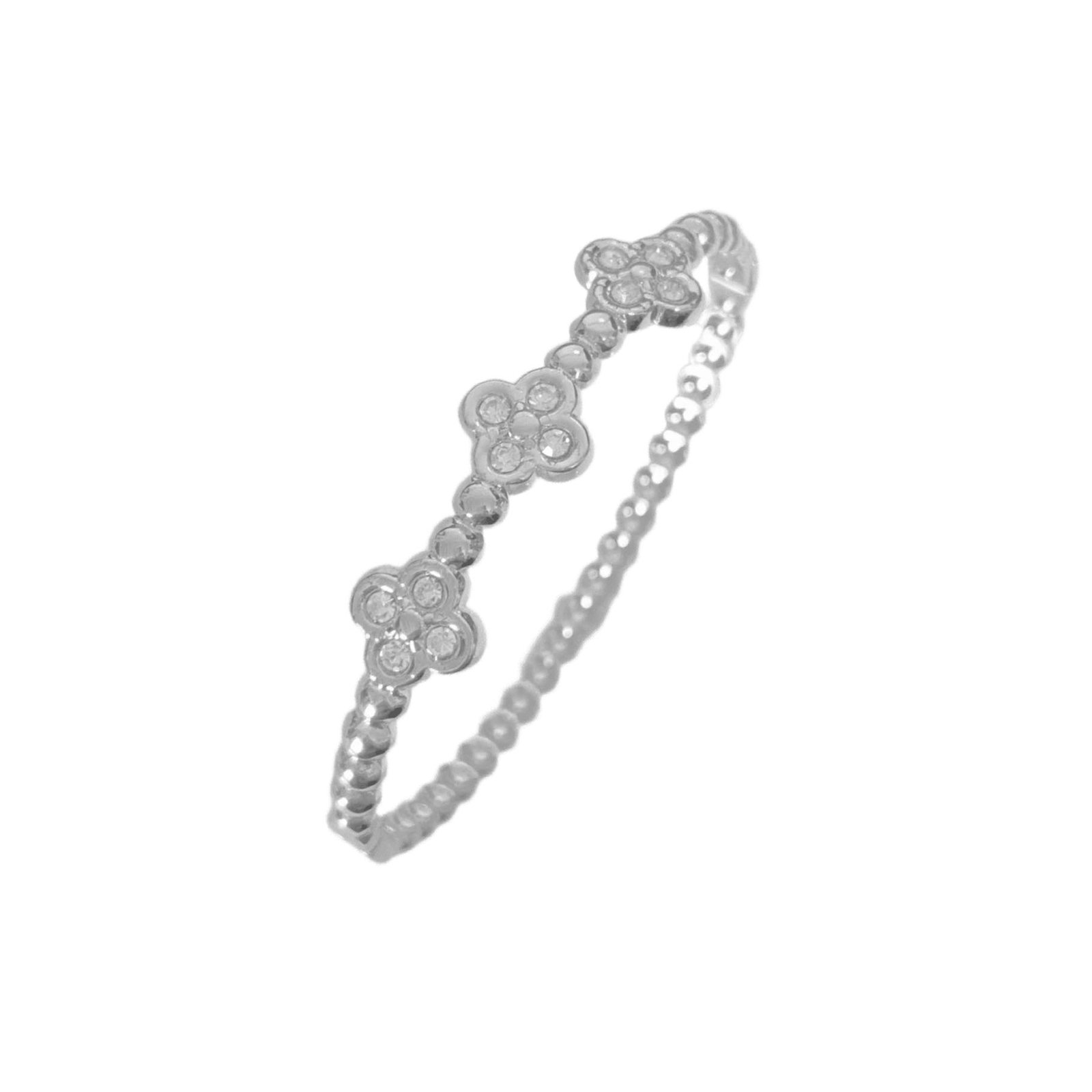 Triple Clover Beaded Bangle - Image 5