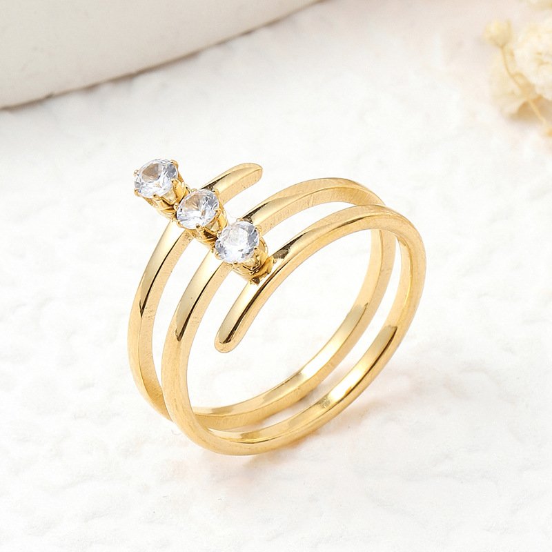 Triple Coil Zircon Ring - Image 5
