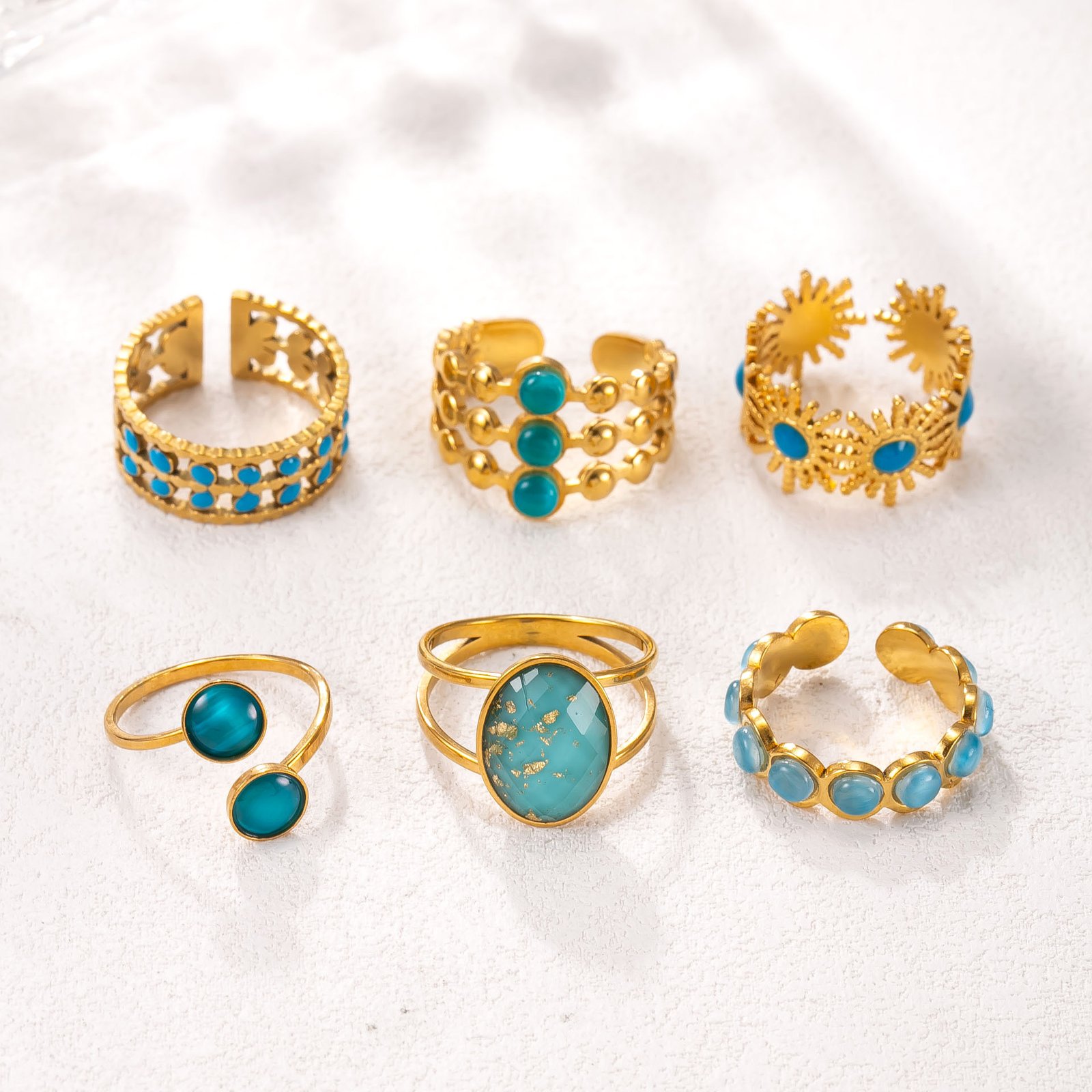 Turquoise Sunburst Ring - Image 5