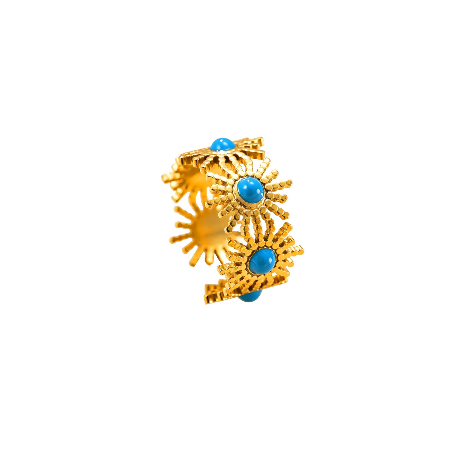 Turquoise Sunburst Ring