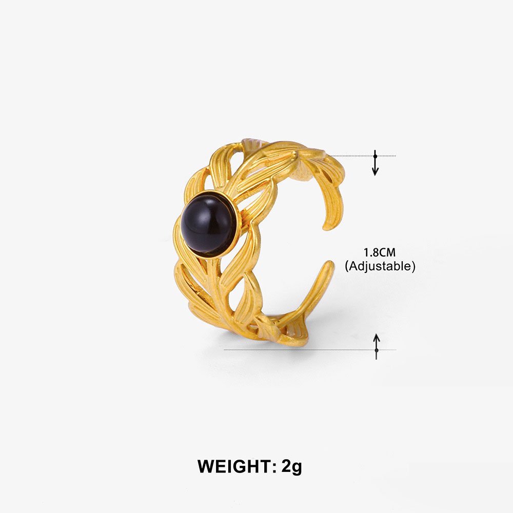 Wheat Weave Braided Leaf Ring - Image 6