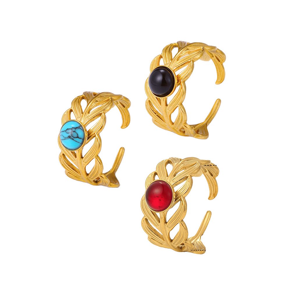Wheat Weave Braided Leaf Ring