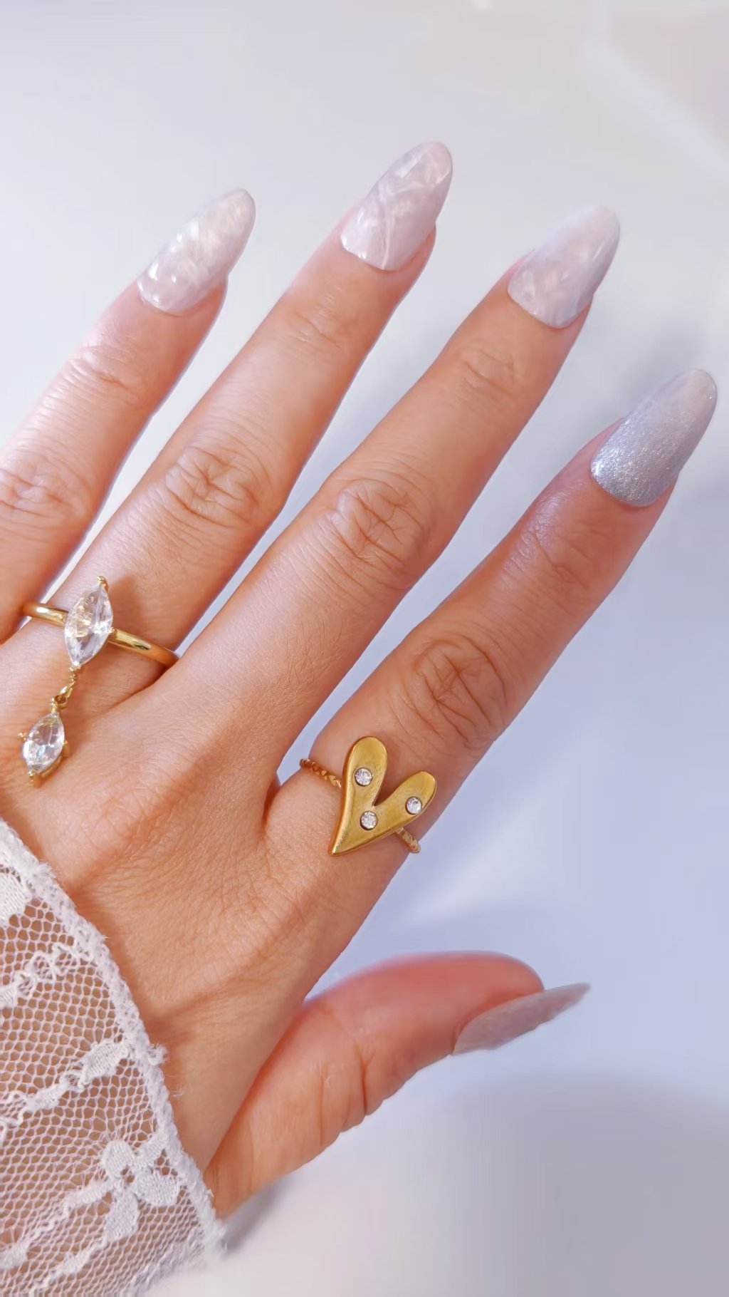 Wild Heart Adjustable Open Ring - Image 3