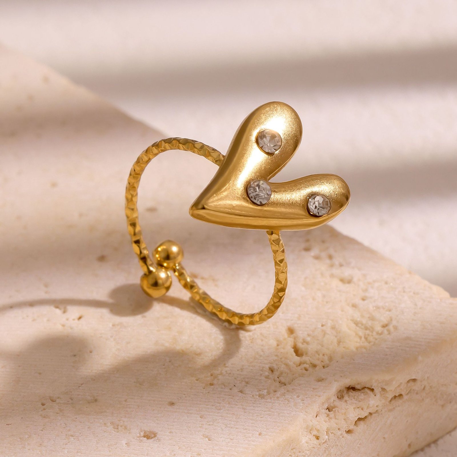 Wild Heart Adjustable Open Ring - Image 6