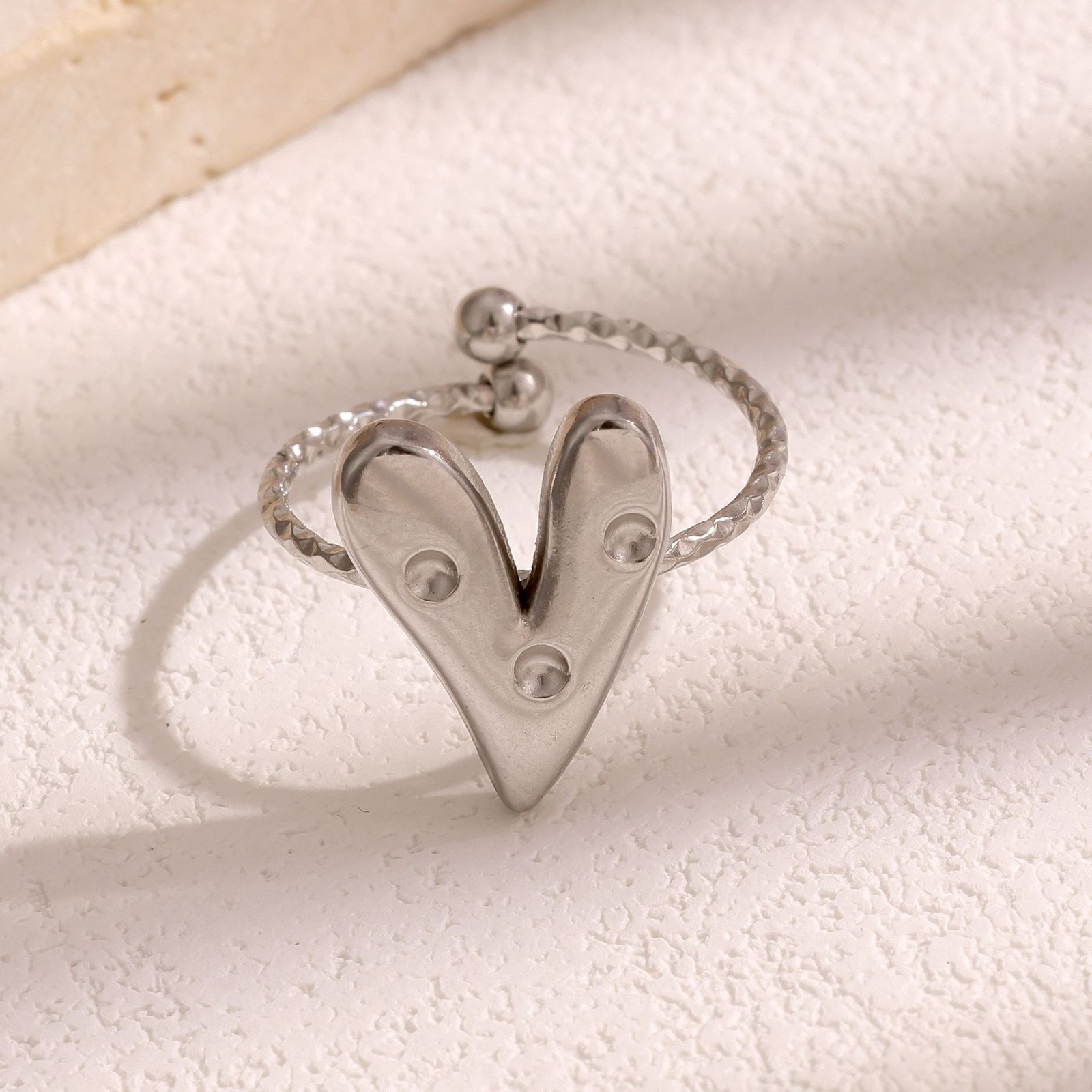 Wild Heart Adjustable Open Ring - Image 8