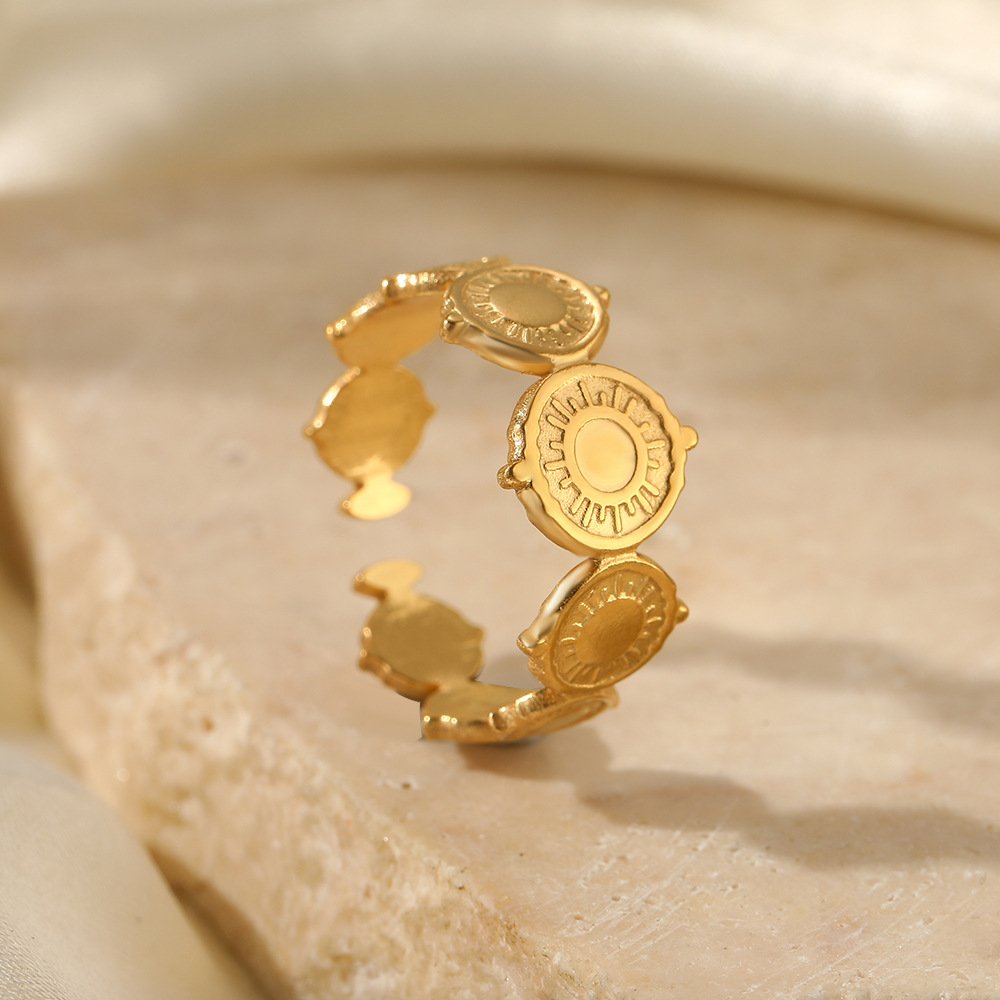 Ancient Shields Coin Disc Ring - Image 4