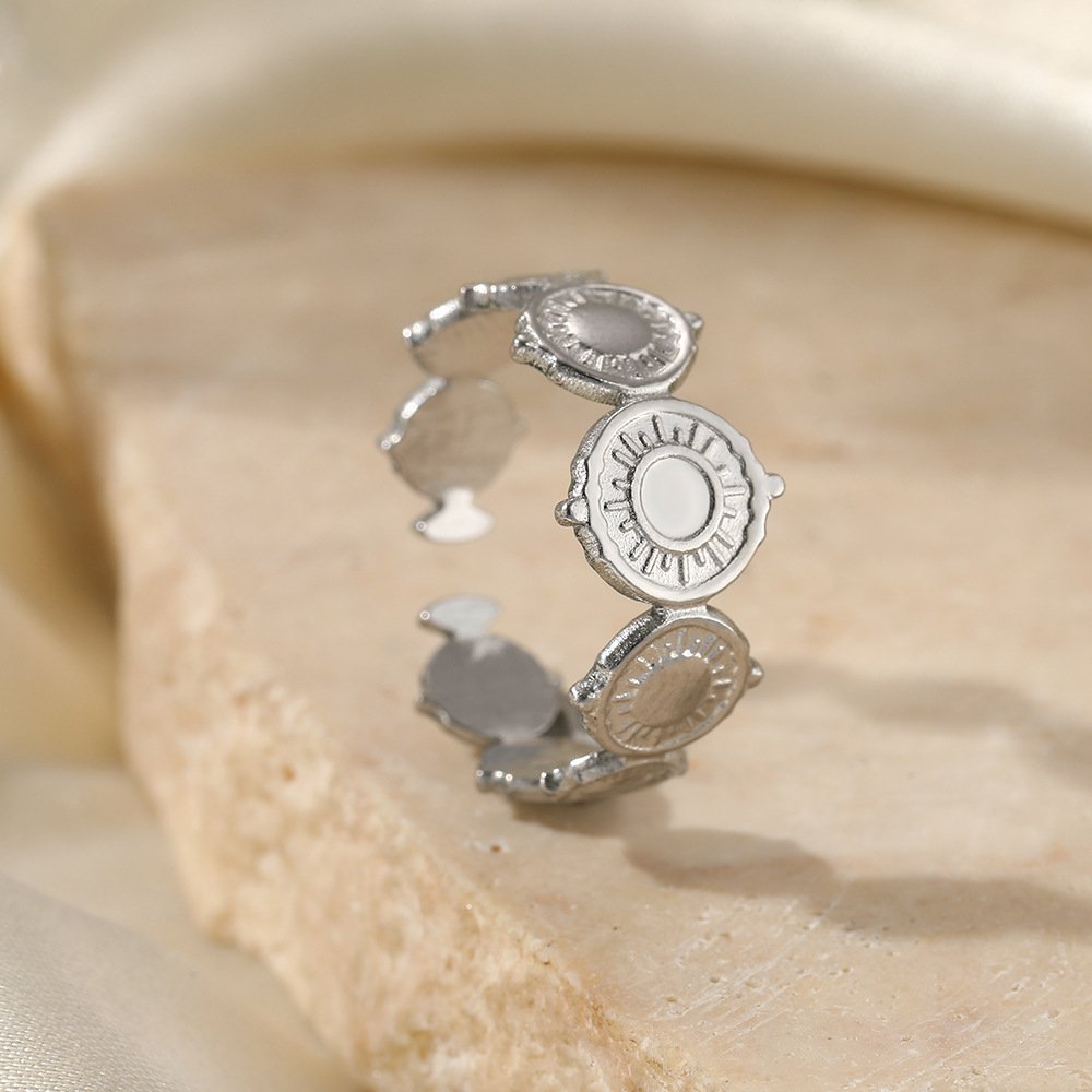 Ancient Shields Coin Disc Ring - Image 5