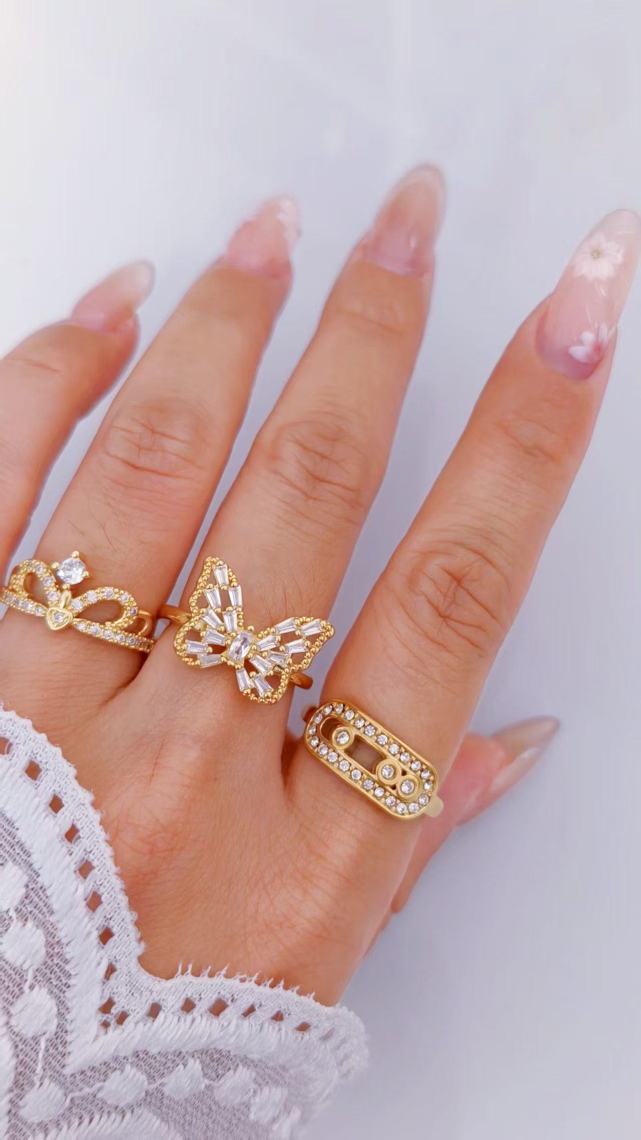 Baguette Butterfly Statement Ring - Image 2