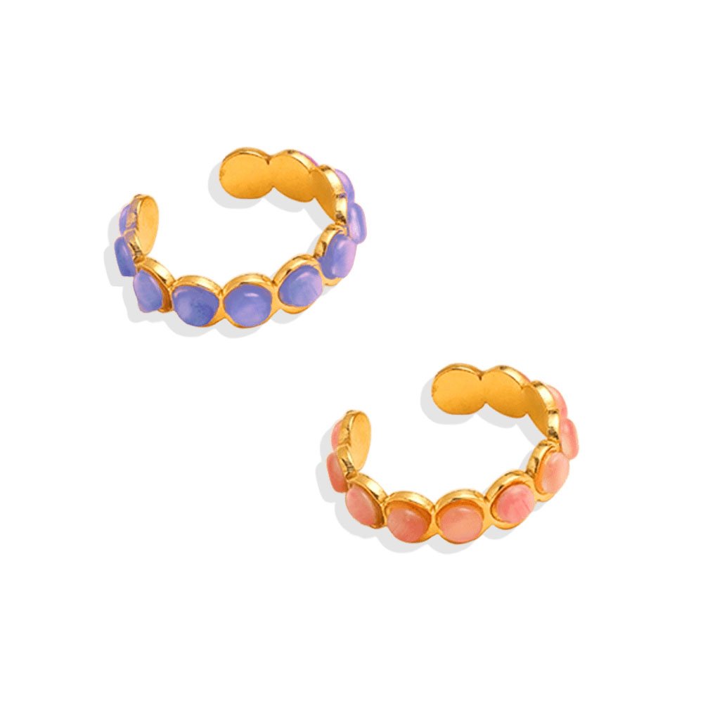 Candy Pebble Cat Eye Stone Ring