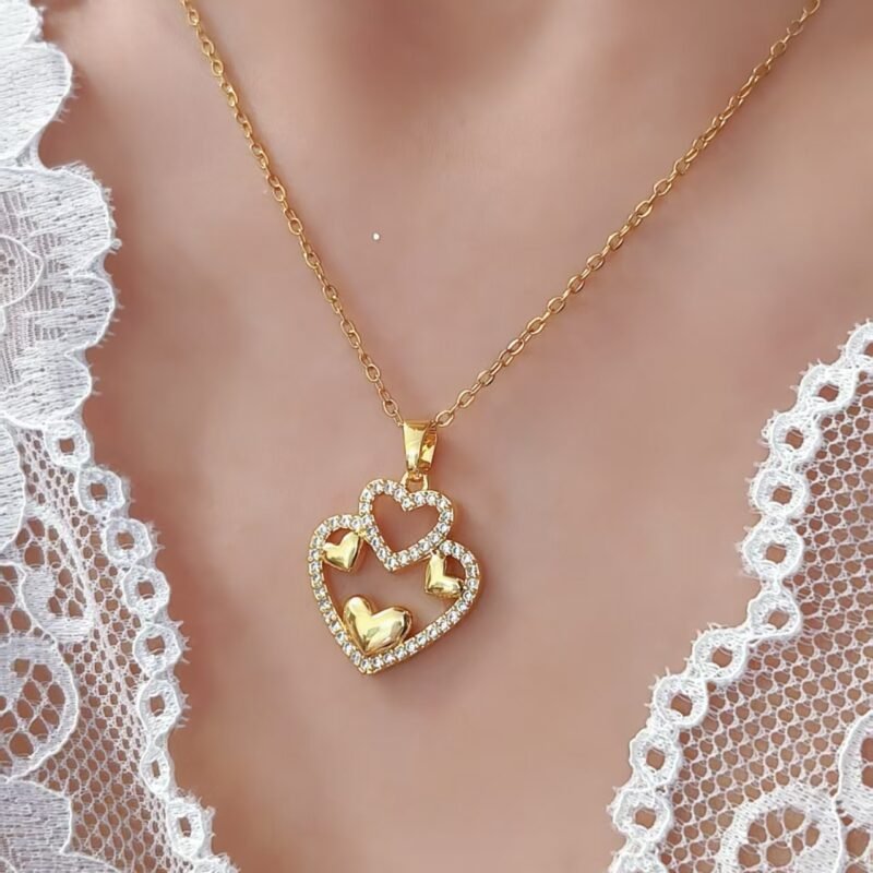 Cascading Hearts Necklace