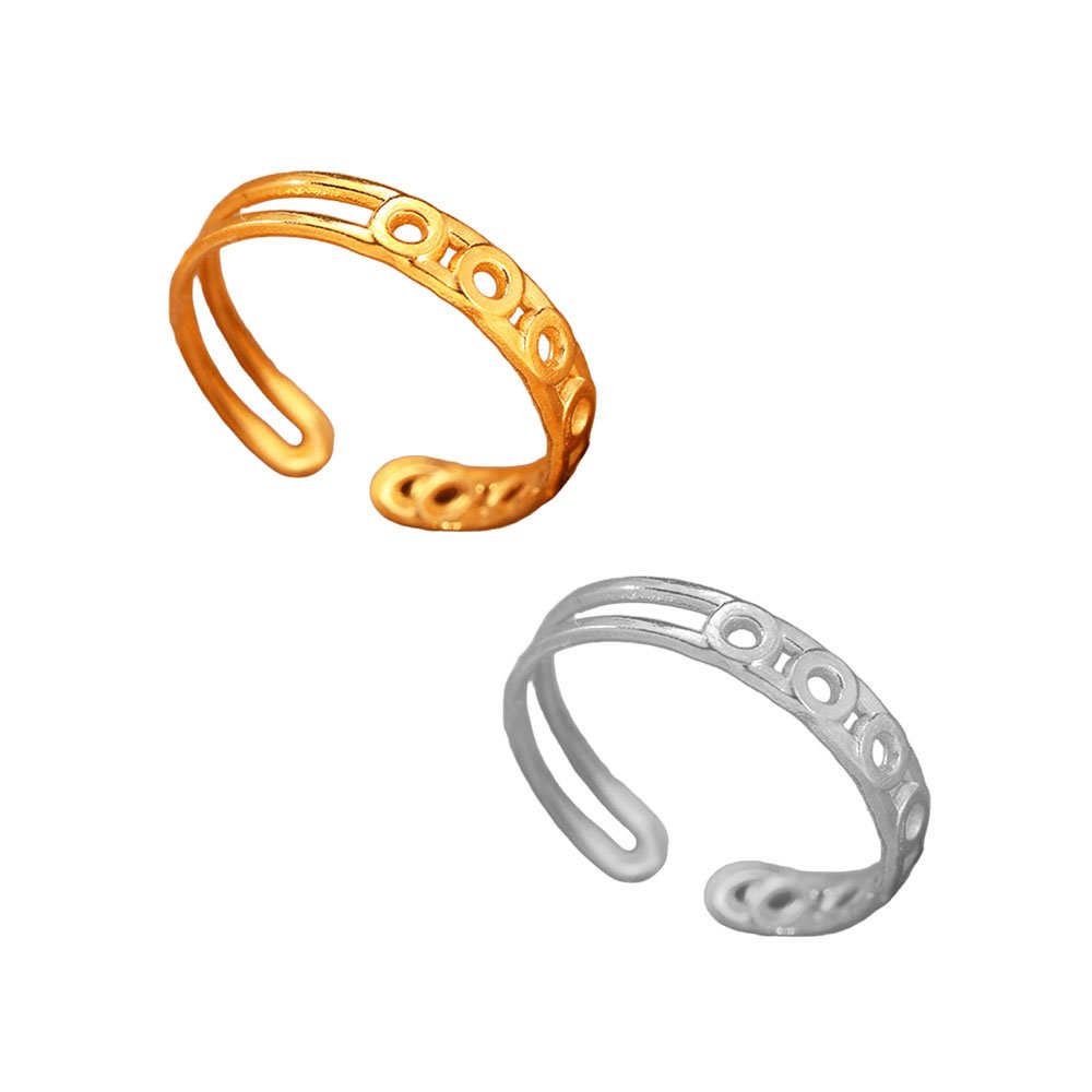 Circle Trail Cutout Open Ring