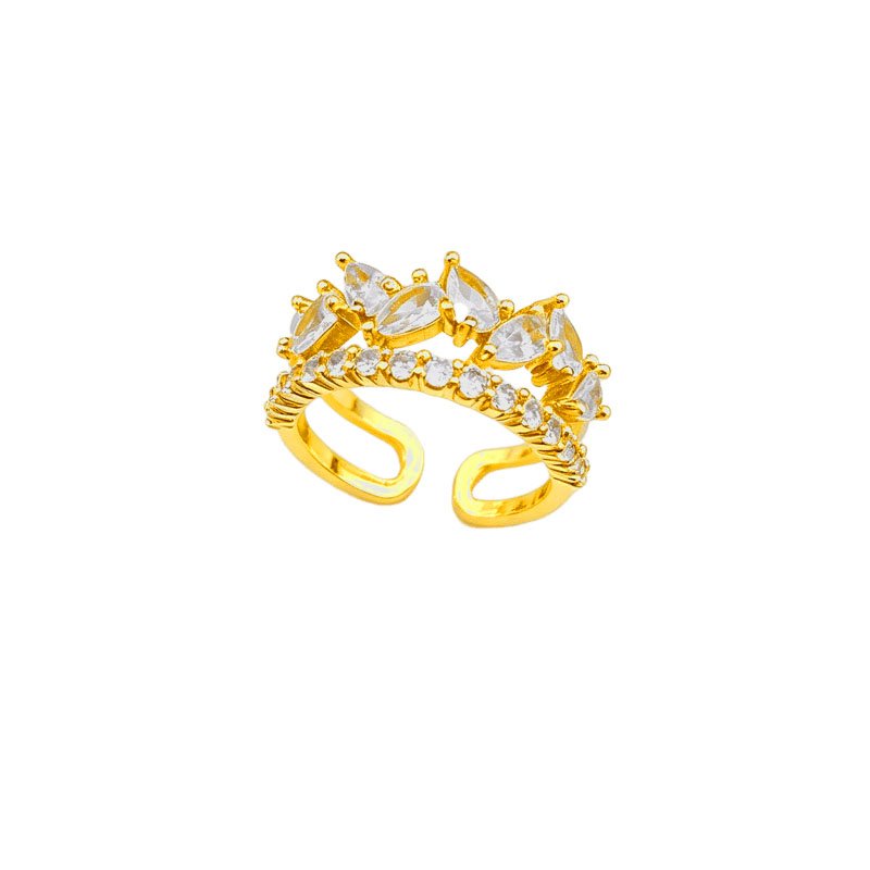 Crystal Cluster Crown Ring