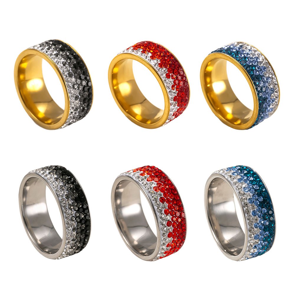 Full Sparkle Ombré Crystal Band Ring