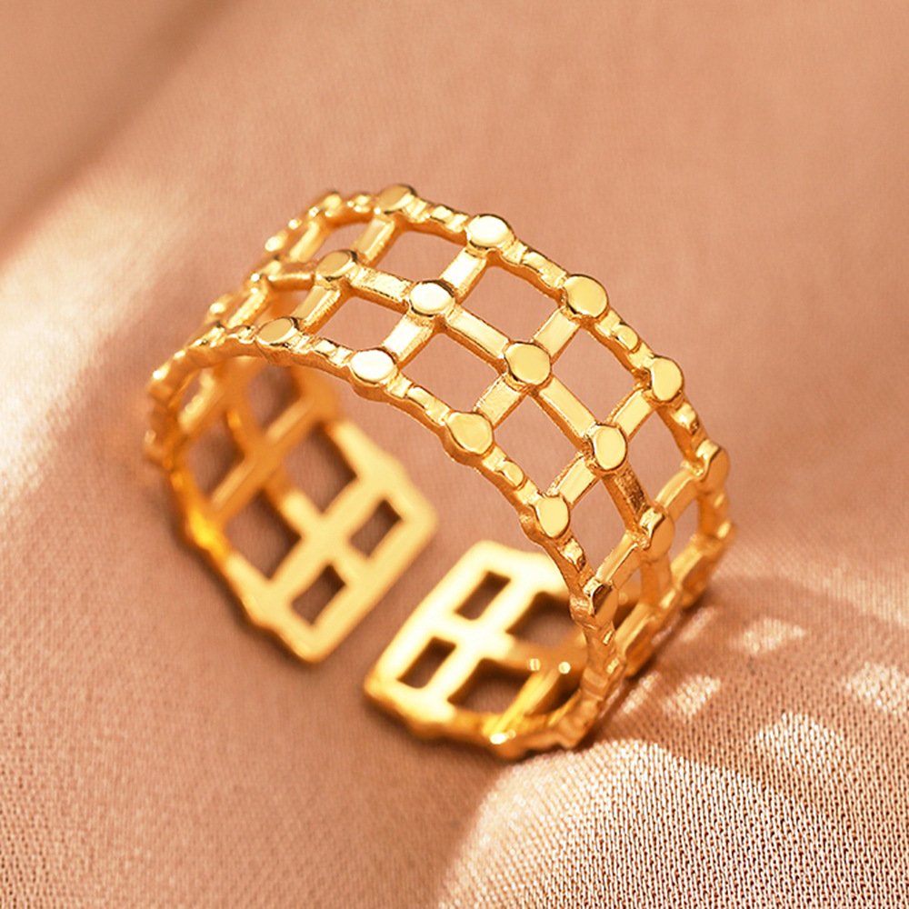 Garden Gate Lattice Cage Ring - Image 4