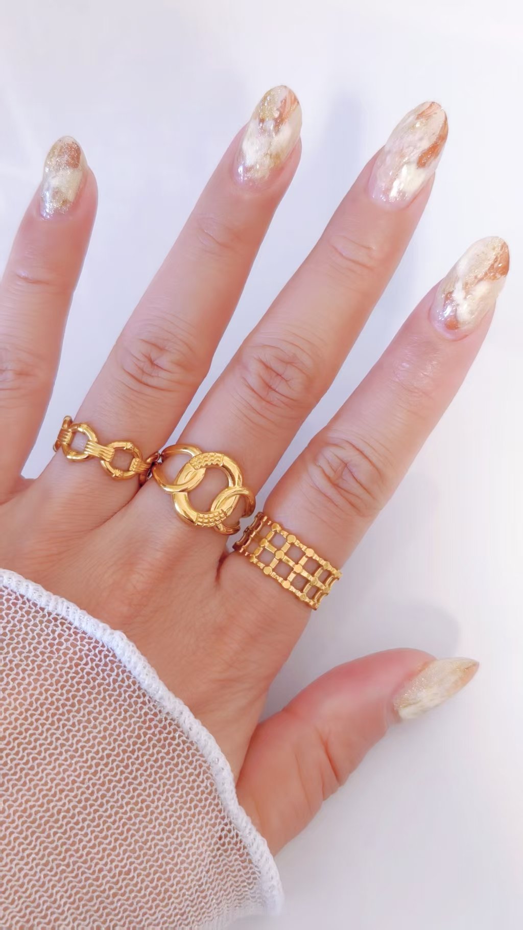 Garden Gate Lattice Cage Ring - Image 3