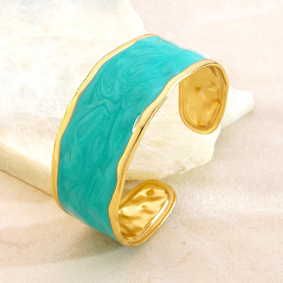 Marble Wave Enamel Cuff Ring - Image 10