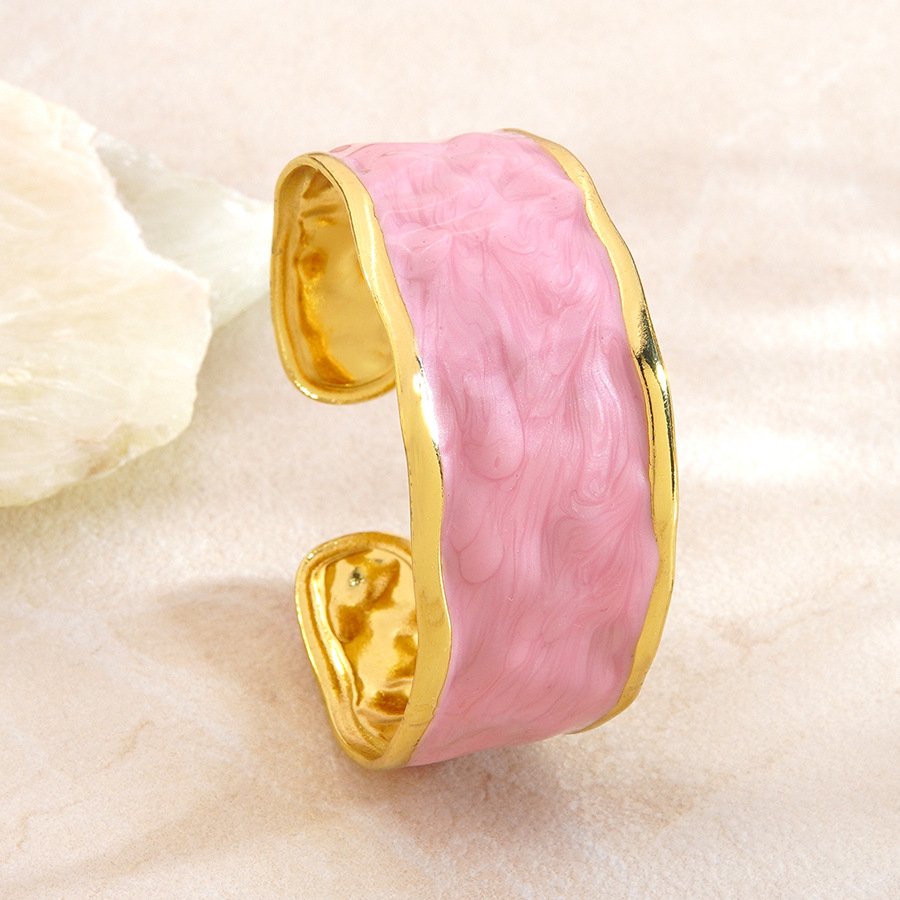 Marble Wave Enamel Cuff Ring - Image 6